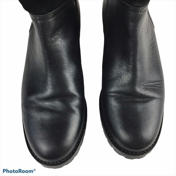 Fabianelli Women's Leather and Suede Lined Black Boots - Picture 7 of 8